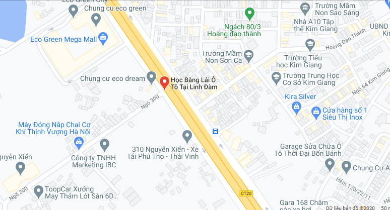 Sân thi sát hạch lái xe Linh Đàm – Quận Hoàng Mai