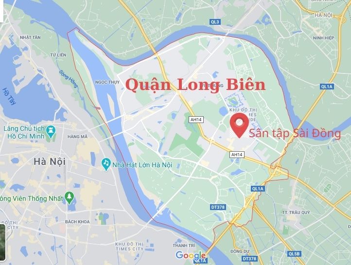 Sân tập lái xe ô tô Sài Đồng quận Long Biên