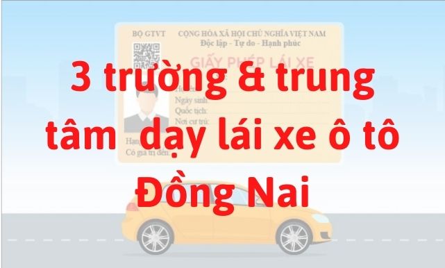 3 trường & trung tâm đào tạo dạy bằng lái xe ô tô Đồng Nai uy tín nhất