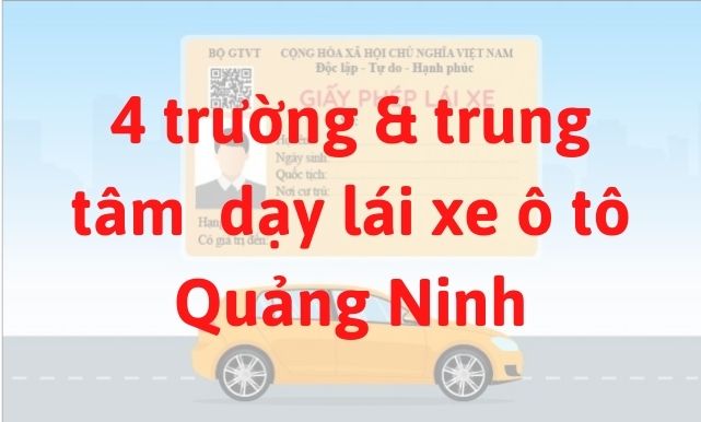 4 trường & trung tâm đào tạo dạy bằng lái xe ô tô Quảng Ninh