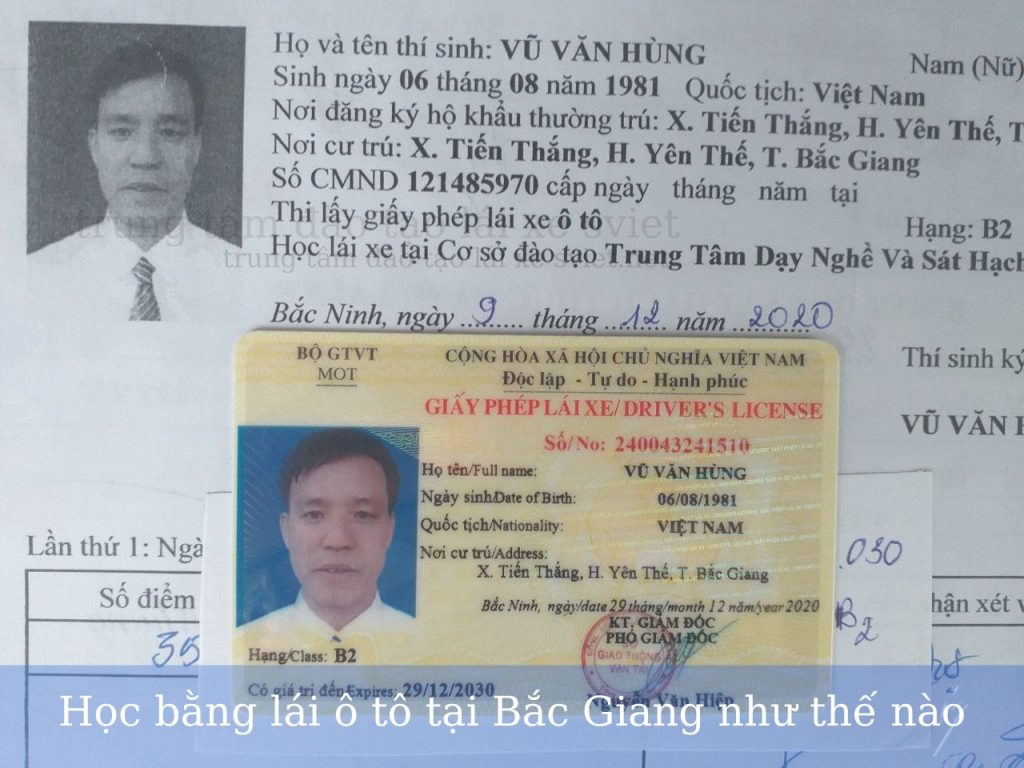 Học bằng lái ô tô tại Bắc Giang như thế nào