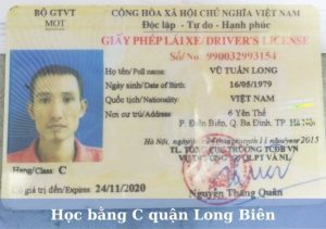 Học bằng lái xe ô tô hạng C quận Long Biên