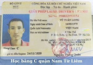 Học bằng lái xe ô tô hạng C quận Nam Từ Liêm