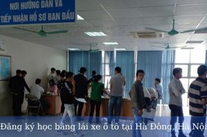 Đăng ký học bằng lái xe ô tô tại Hà Đông, Hà Nội