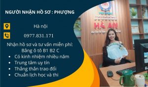 Tư vấn và tiếp nhận hồ sơ học lái xe B1 B2 C tại Hà Nội