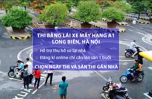 hoc bang lai xe may a1 tai long bien ha noi