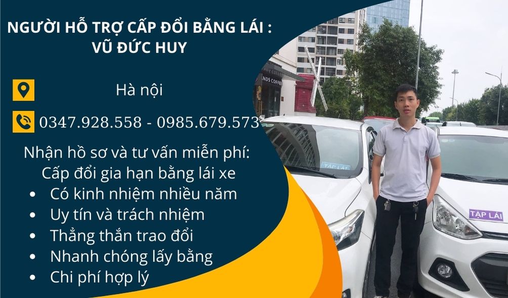 cấp đổi gia hạn và làm lại bằng lái xe ô tô và xe máy tại Hà Nội