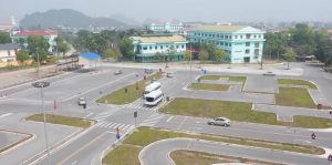 Sân học lái xe Trung tâm đào tạo Lái xe Trường cao đẳng cơ giới tỉnh Ninh Bình