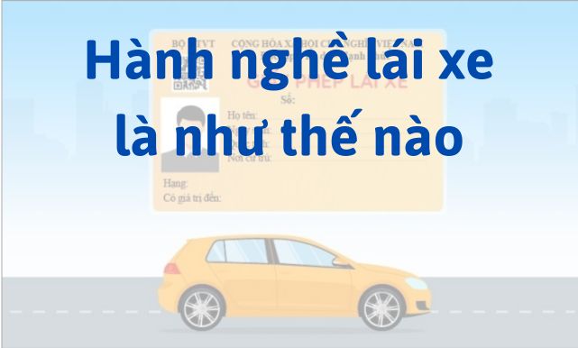 Hành nghề lái xe là như thế nào