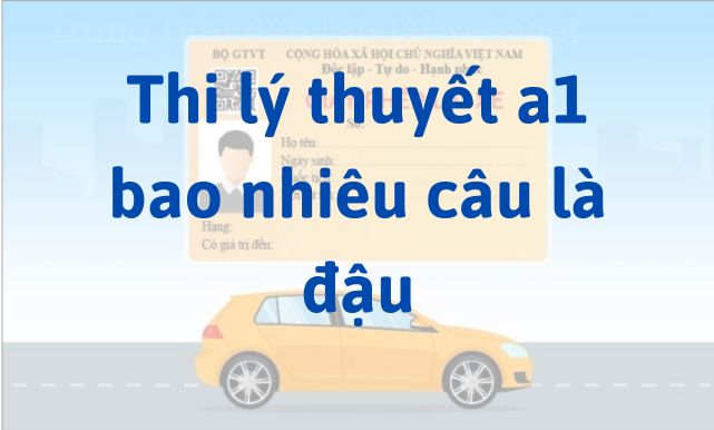 Thi lý thuyết xe máy a1 bao nhiêu câu là đậu